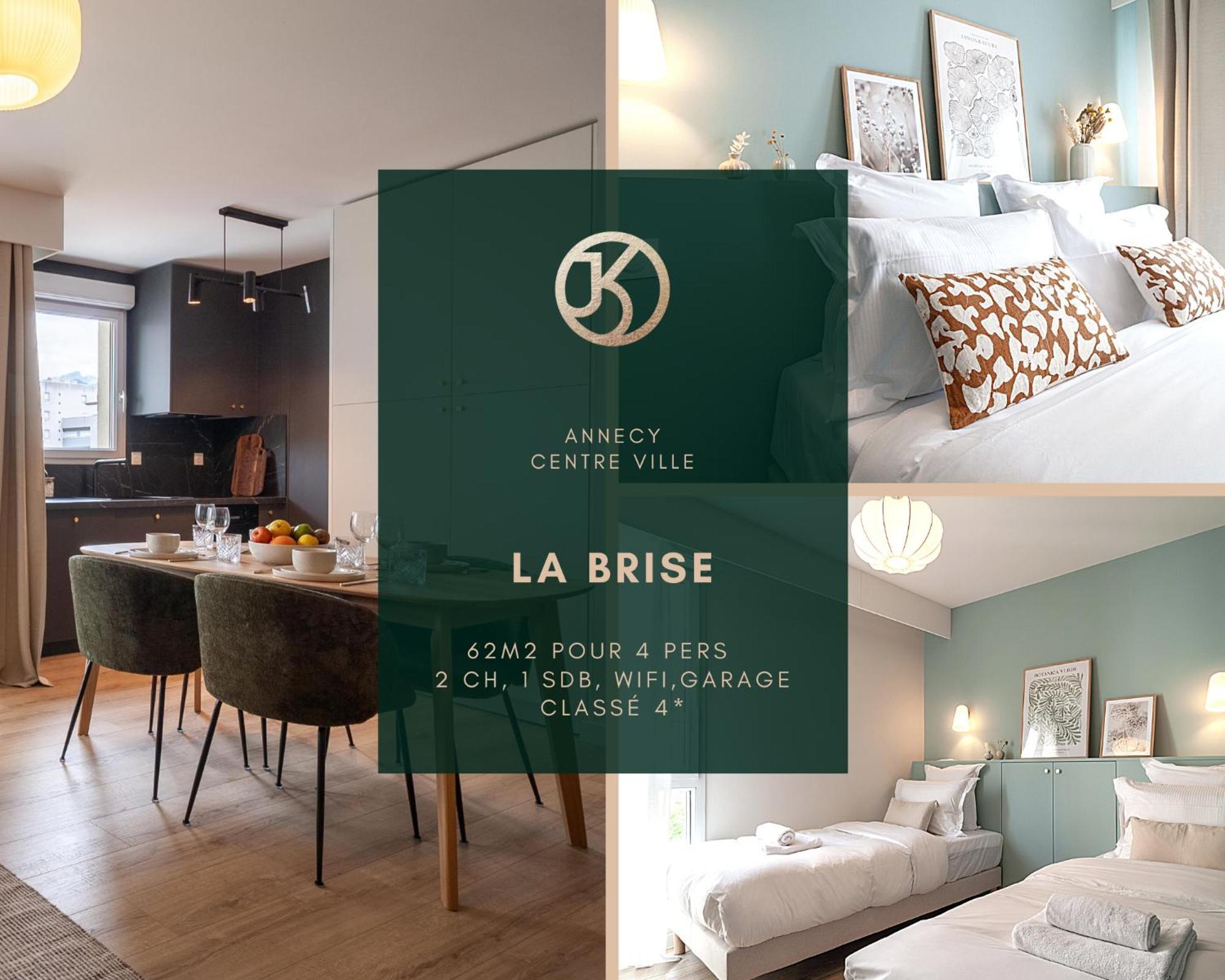 La Brise 4* I T3 Centre I Garage Apartment Annecy